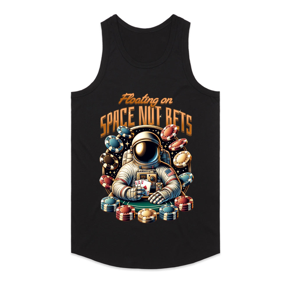 Space Gambler T-Shirt – Floating on High-Stakes Cosmic Bets