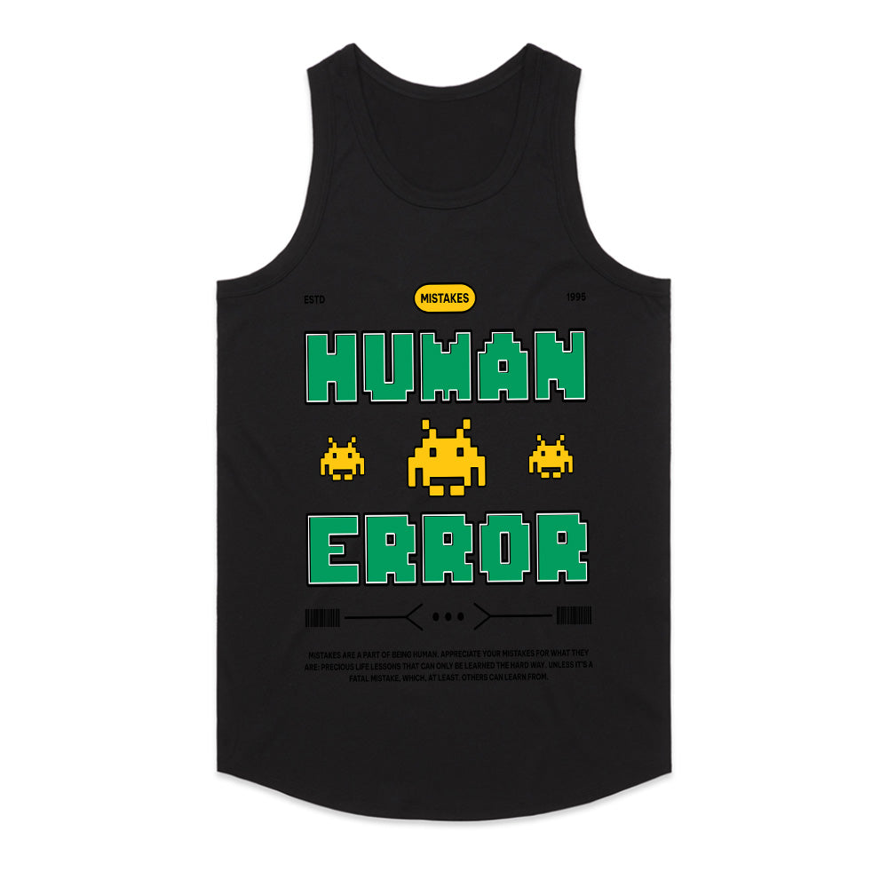 Human Error Retro Gaming T-Shirt – Classic Pixel Art Design