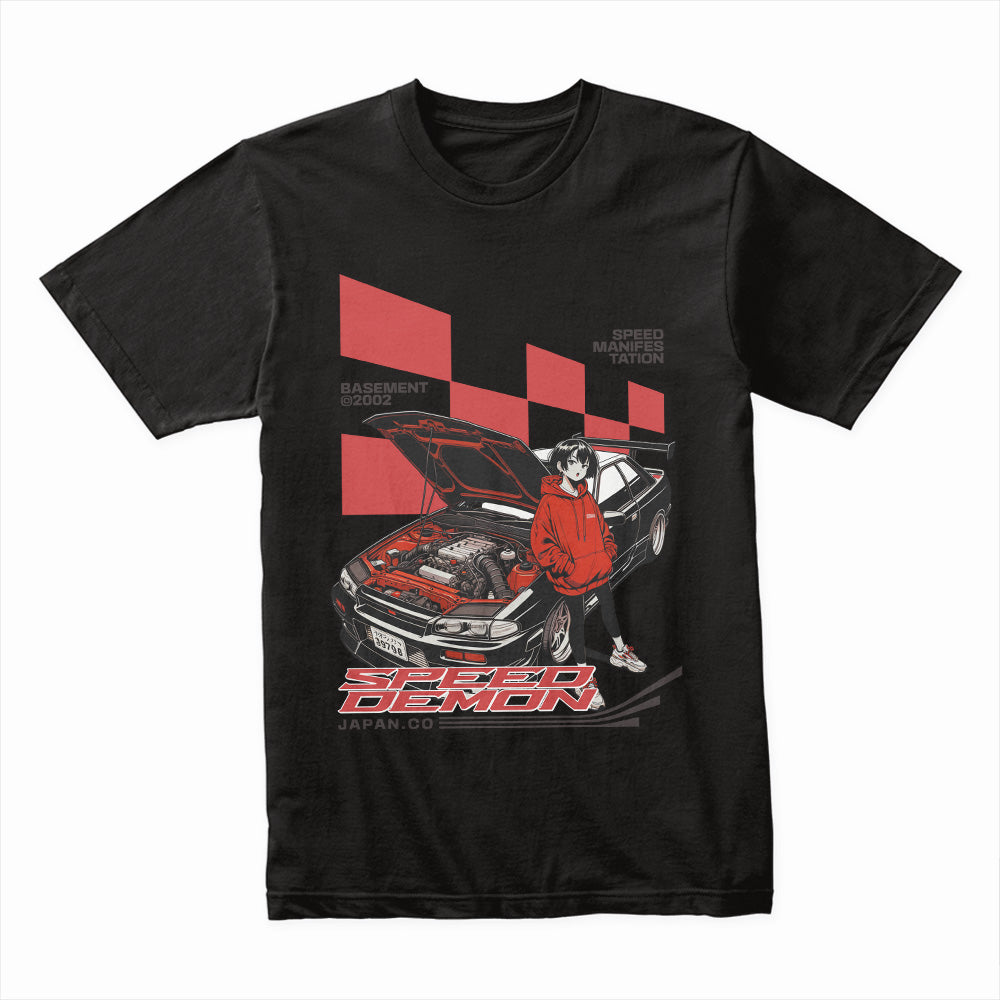 Speed Demon JDM Streetwear T-Shirt – Underground Racing Vibes
