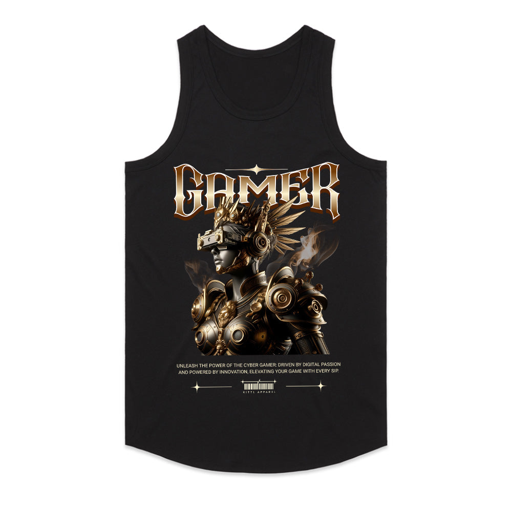 Cyber Warrior – Futuristic Gamer Legend Tee