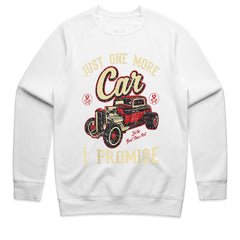 Just One More Car, I Promise" Vintage Hot Rod T-Shirt – Classic Car Enthusiast Tee