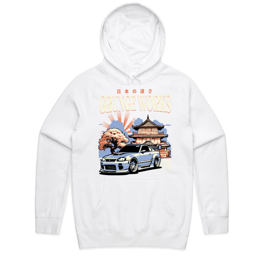 JDM Aesthetic "Grunge Works" T-Shirt – Japanese Street Racing Culture