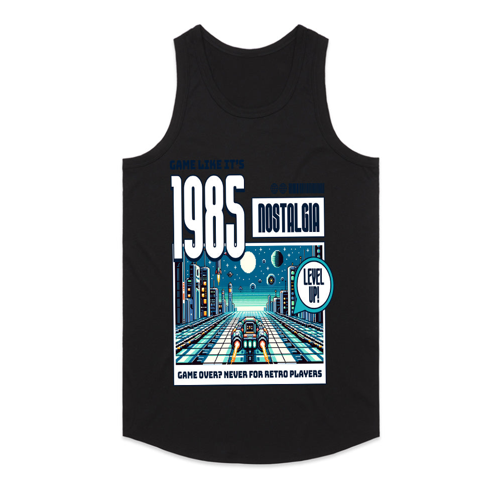 1985 Nostalgia T-Shirt – Retro Arcade Racing Adventure