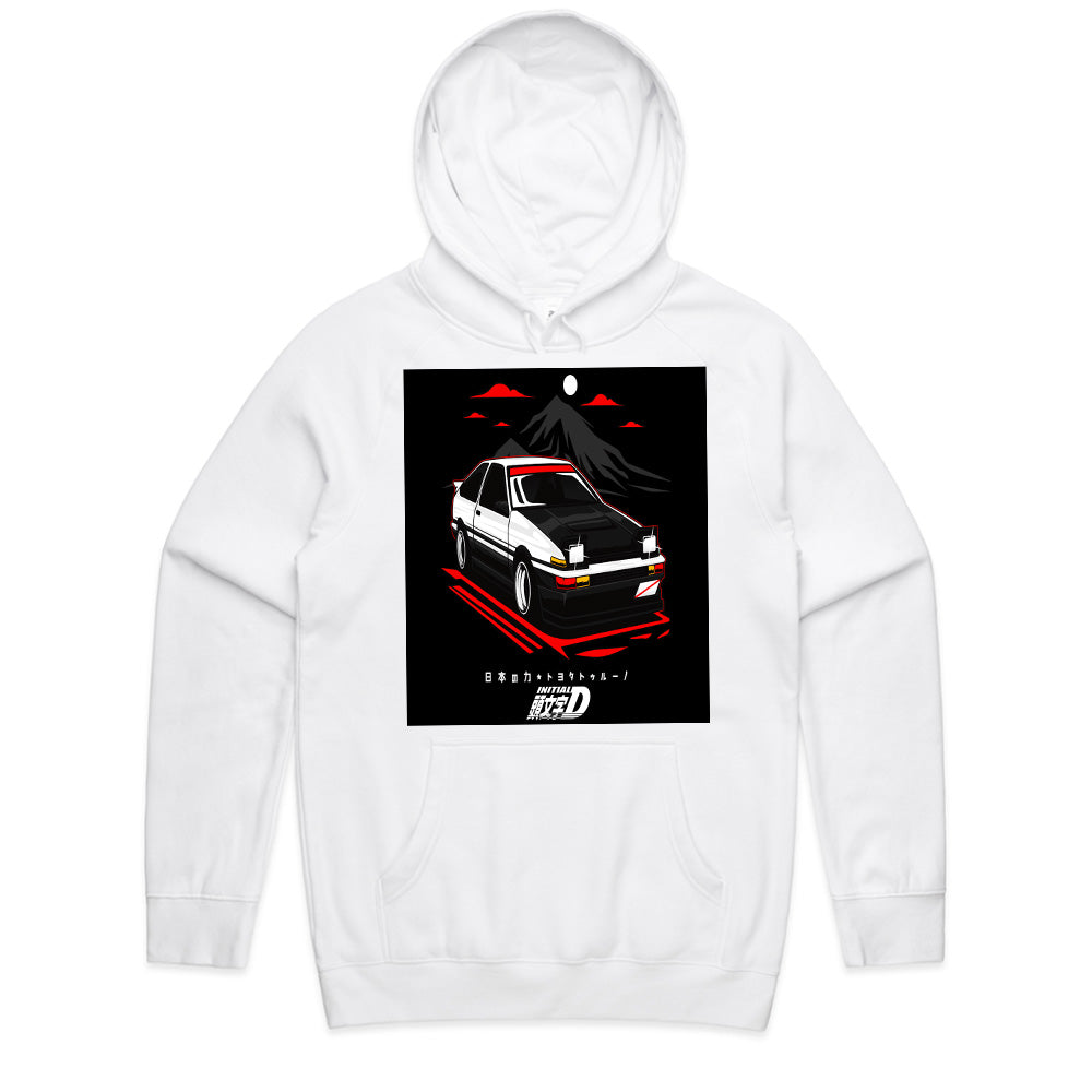 D Toyota AE86 Retro Drift Car T-Shirt – Japanese Street Racing Style