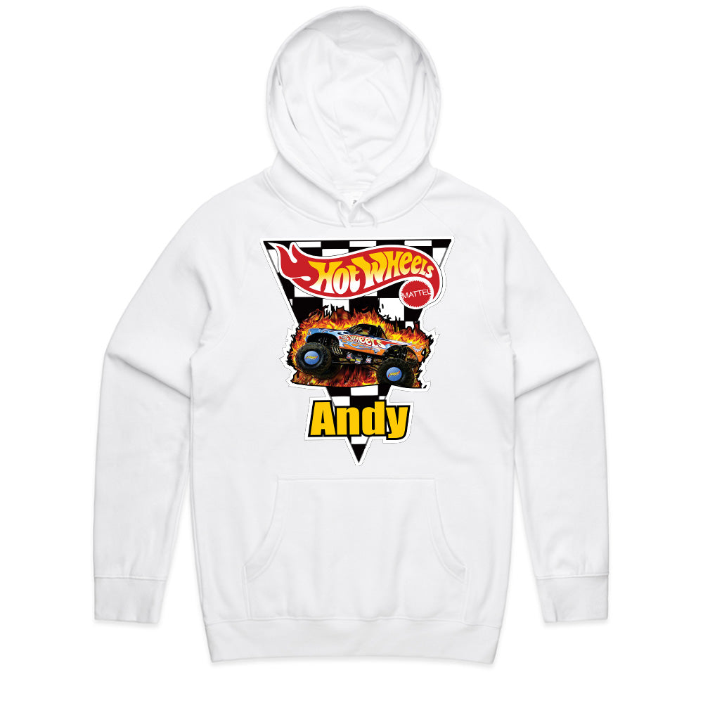 Hot Wheels Monster Truck "Andy" Graphic T-Shirt – Bold and Stylish Motorsports Design