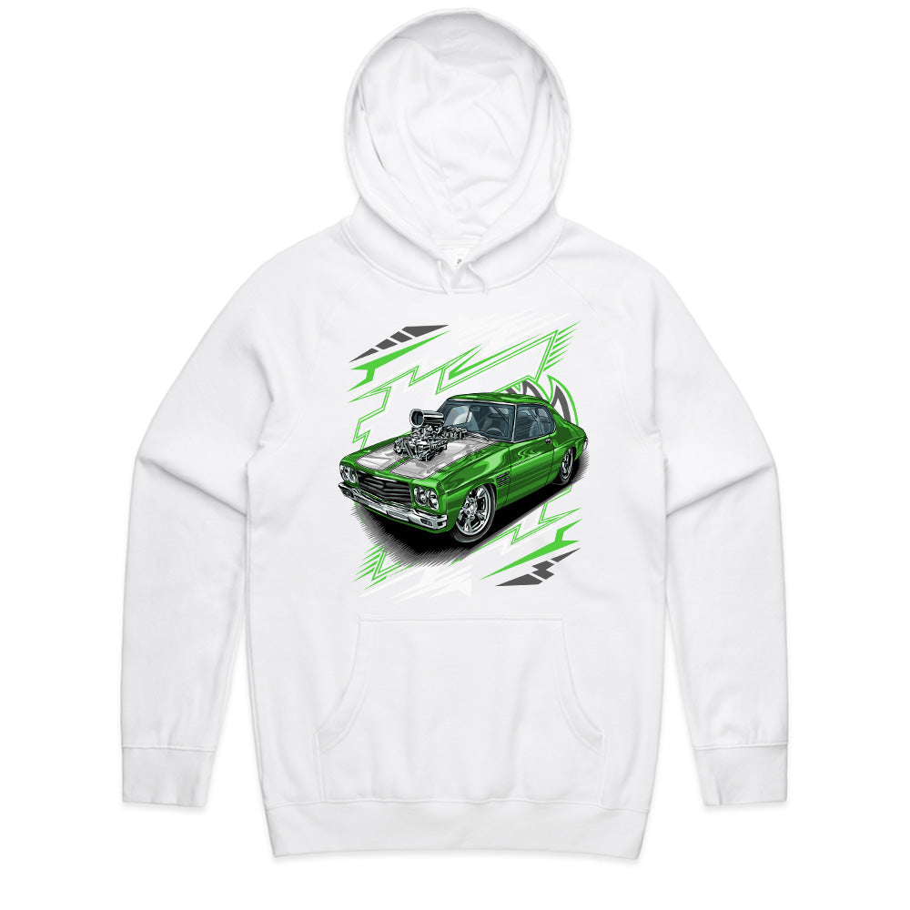 Green Machine Race Car Graphic T-Shirt – High-Speed Performance Design for Car Enthusiasts