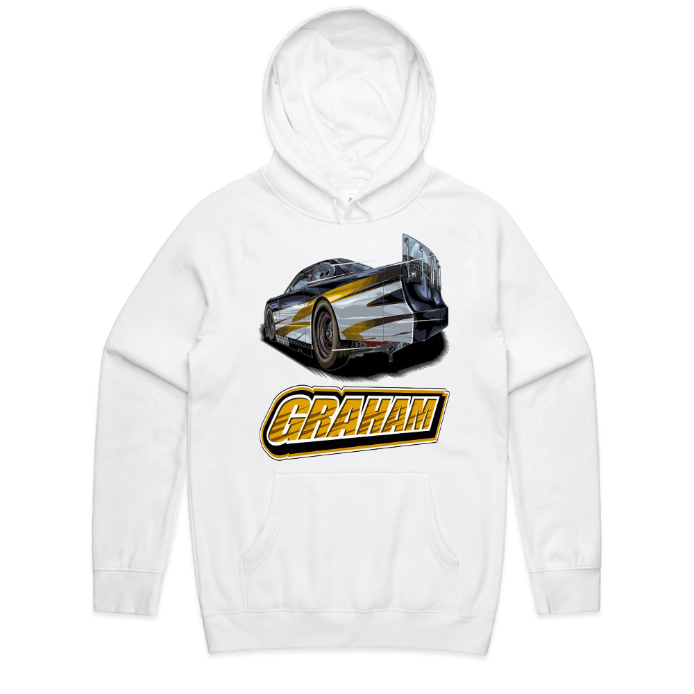 Graham Race Car Graphic T-Shirt – Dynamic Racing Design for Motorsport Enthusiasts