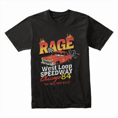 RAGE 84 – West Loop Speedway Chicago Racing Graphic T-Shirt