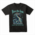 Brave the Seas T-Shirt – Face the Monsters & Conquer the Depths
