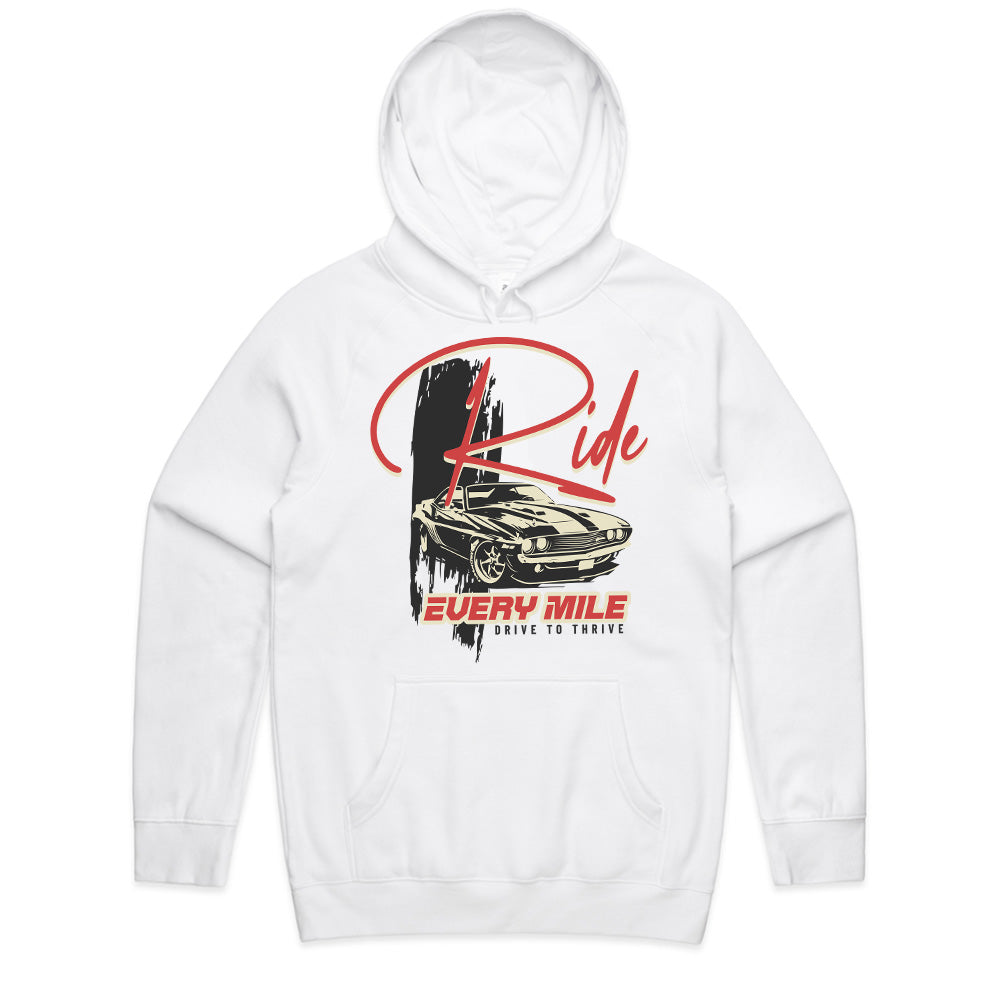Ride Every Mile – Classic Muscle Car Lifestyle Tee
