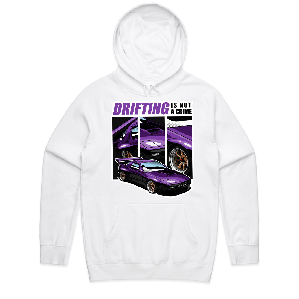 Drifting Is Not A Crime T-Shirt – Bold Car Drift Art for Enthusiasts