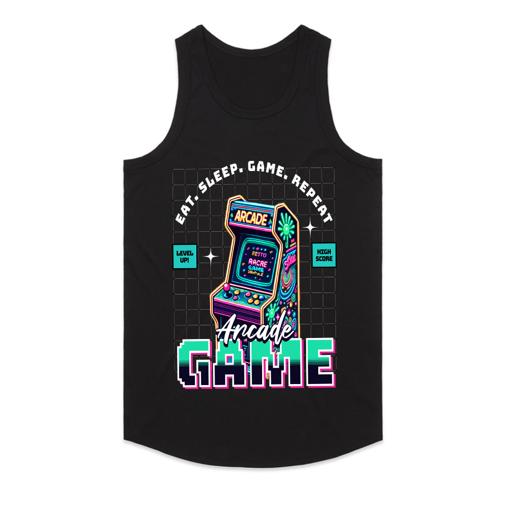 Retro Arcade Gamer T-Shirt – Neon Vintage Gaming Tee