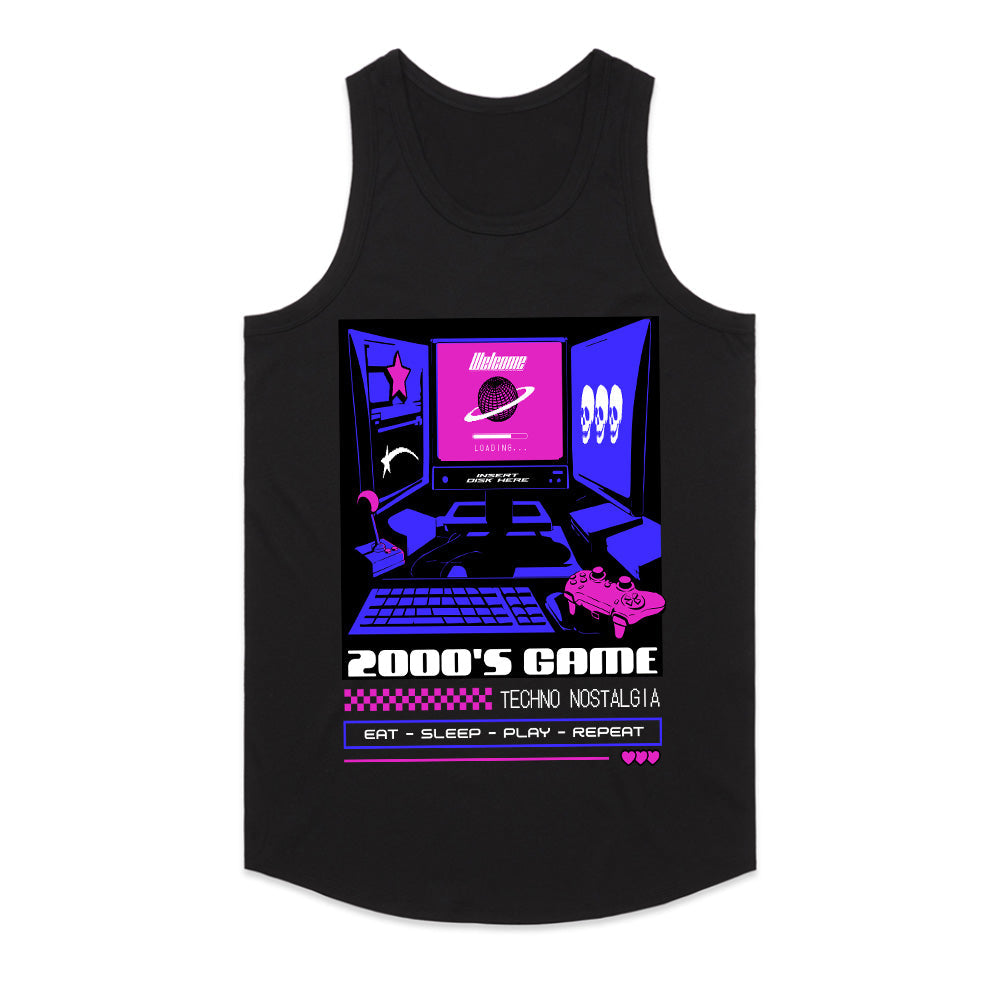 Retro 2000s Gaming T-Shirt - "Techno Nostalgia" Cyberpunk Aesthetic