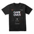 Retro "Game Over" Pixel Art Gaming T-Shirt – Play Again?