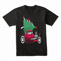 Classic Red Hot Rod Christmas Tee – Vintage Holiday Car Lover's Shirt