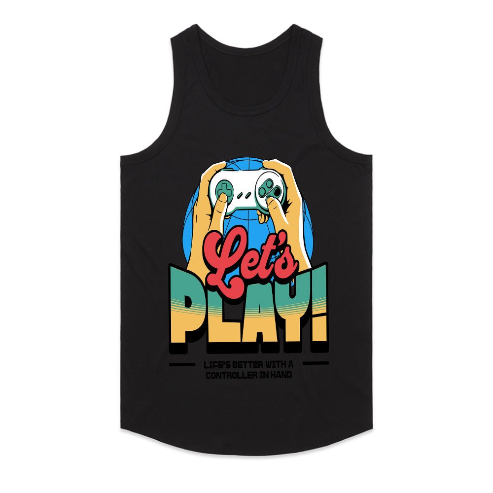 Retro "Let’s Play" Gaming T-Shirt – Vintage Gamer Aesthetic