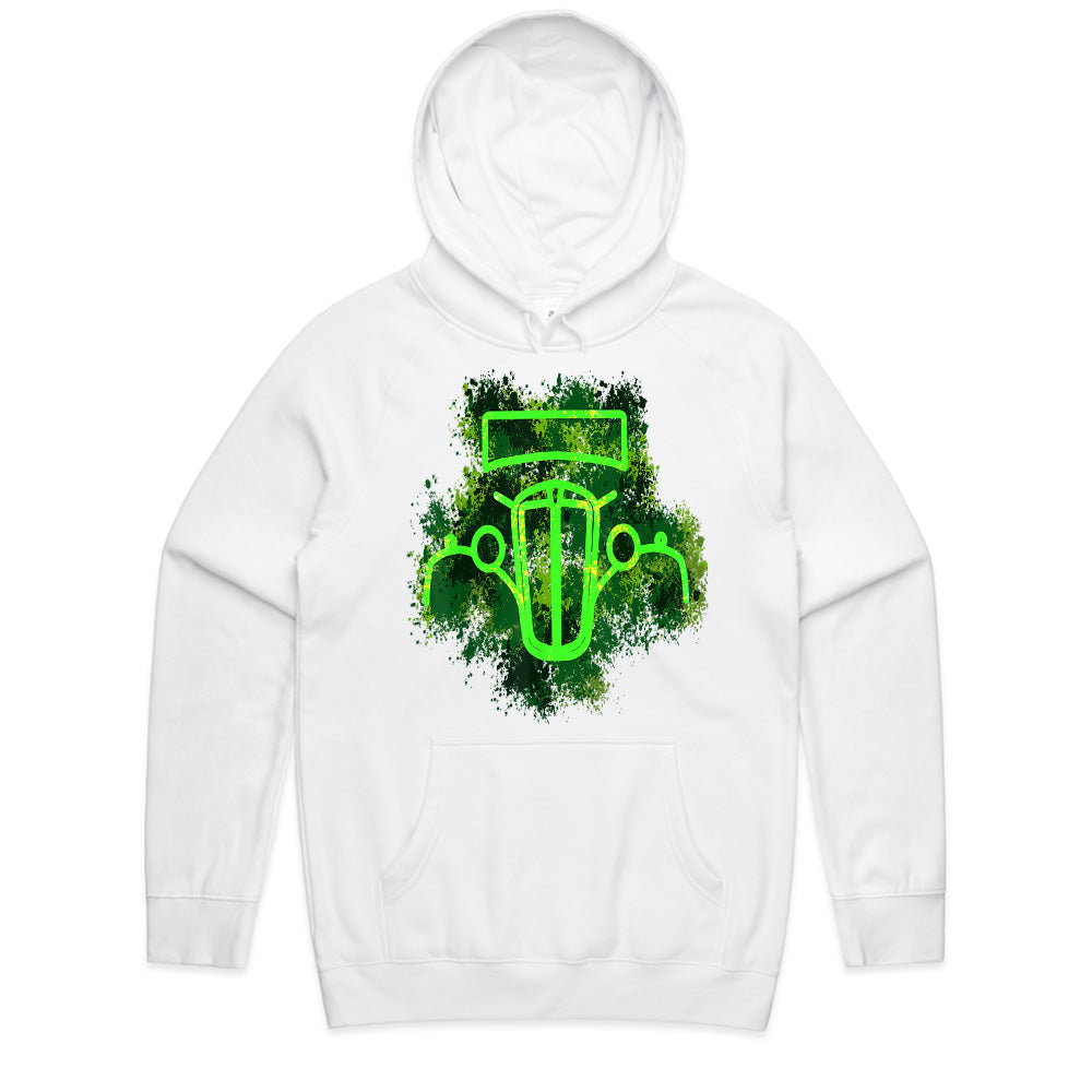 Green Vintage Classic Car Hot Rod Outline Graphic T-Shirt | Retro Hot Rod Design