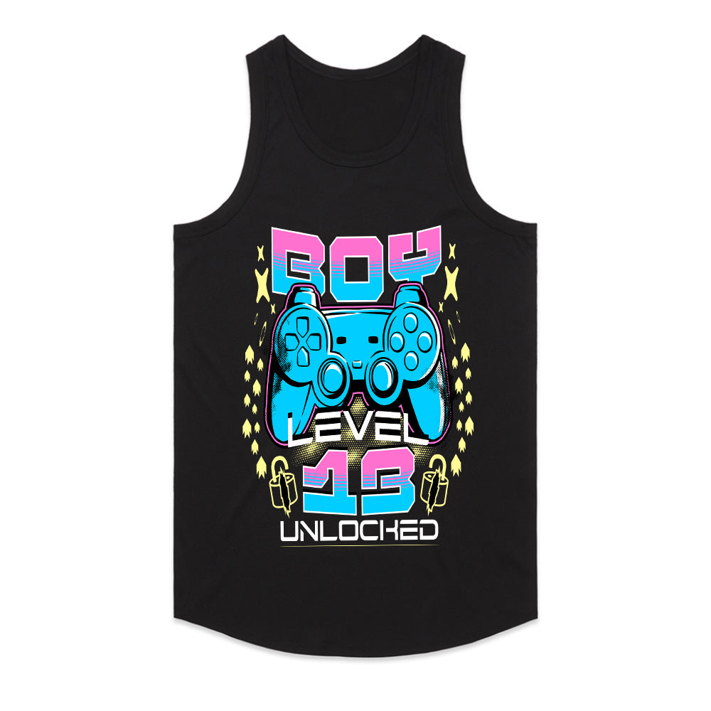 "Level 13 Unlocked Gamer T-Shirt – Cool Gaming Birthday Tee for Boys"