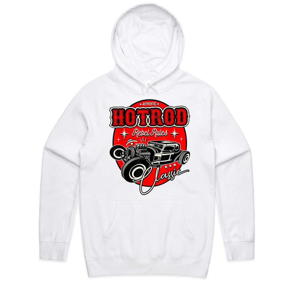 Hot Rod Rebel Rules T-Shirt | 50s Retro Rockabilly Classic Car Design