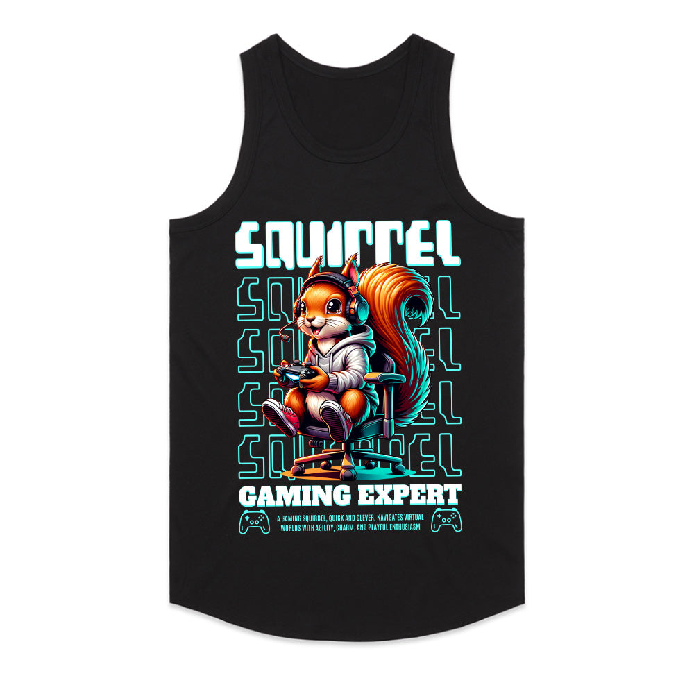 "Squirrel Gaming Expert – Fun Gamer T-Shirt for Quick & Clever Players"