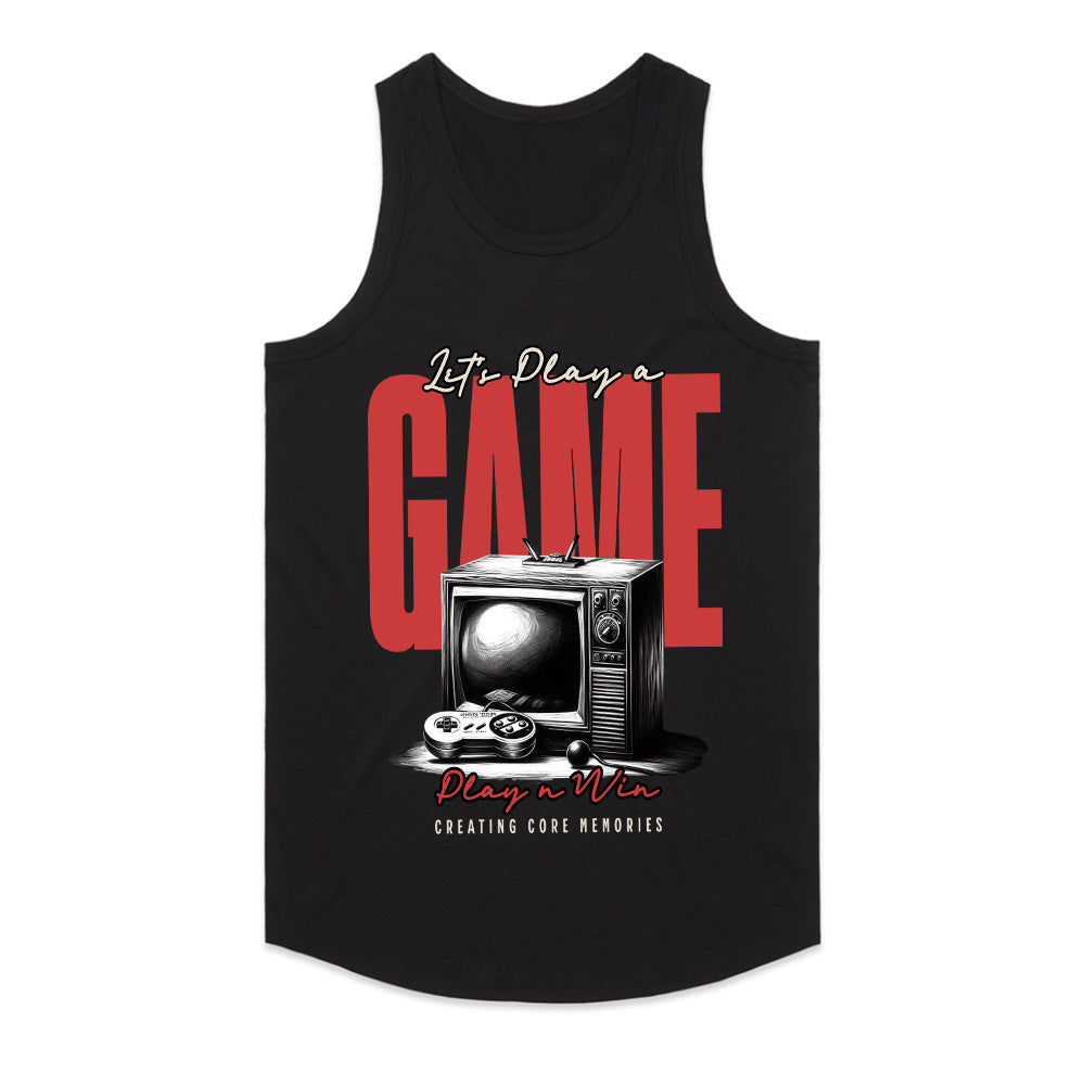 Retro Gamer T-Shirt – "Let's Play a Game" Vintage Console Design