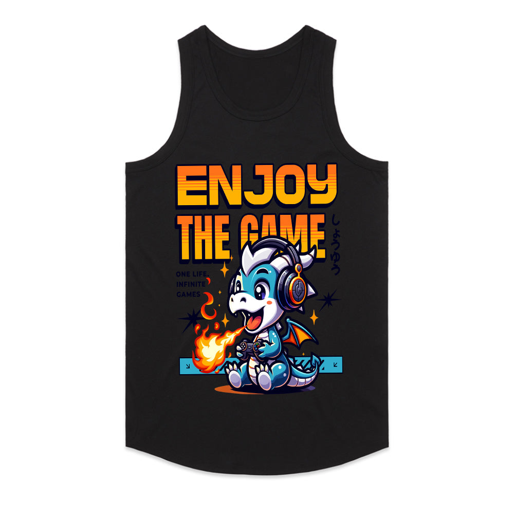 Gamer Dragon T-Shirt – "Enjoy the Game" Cute Gaming Dragon Design
