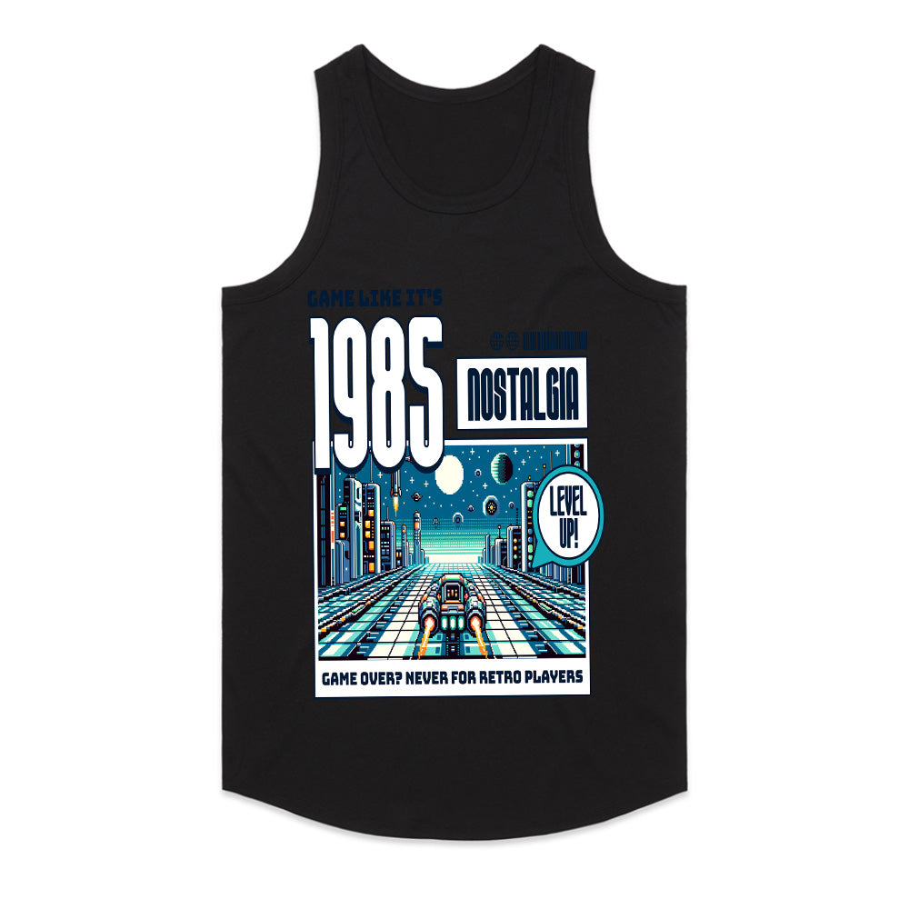Retro Gamer T-Shirt – "1985 Nostalgia" Classic Arcade Racing Design