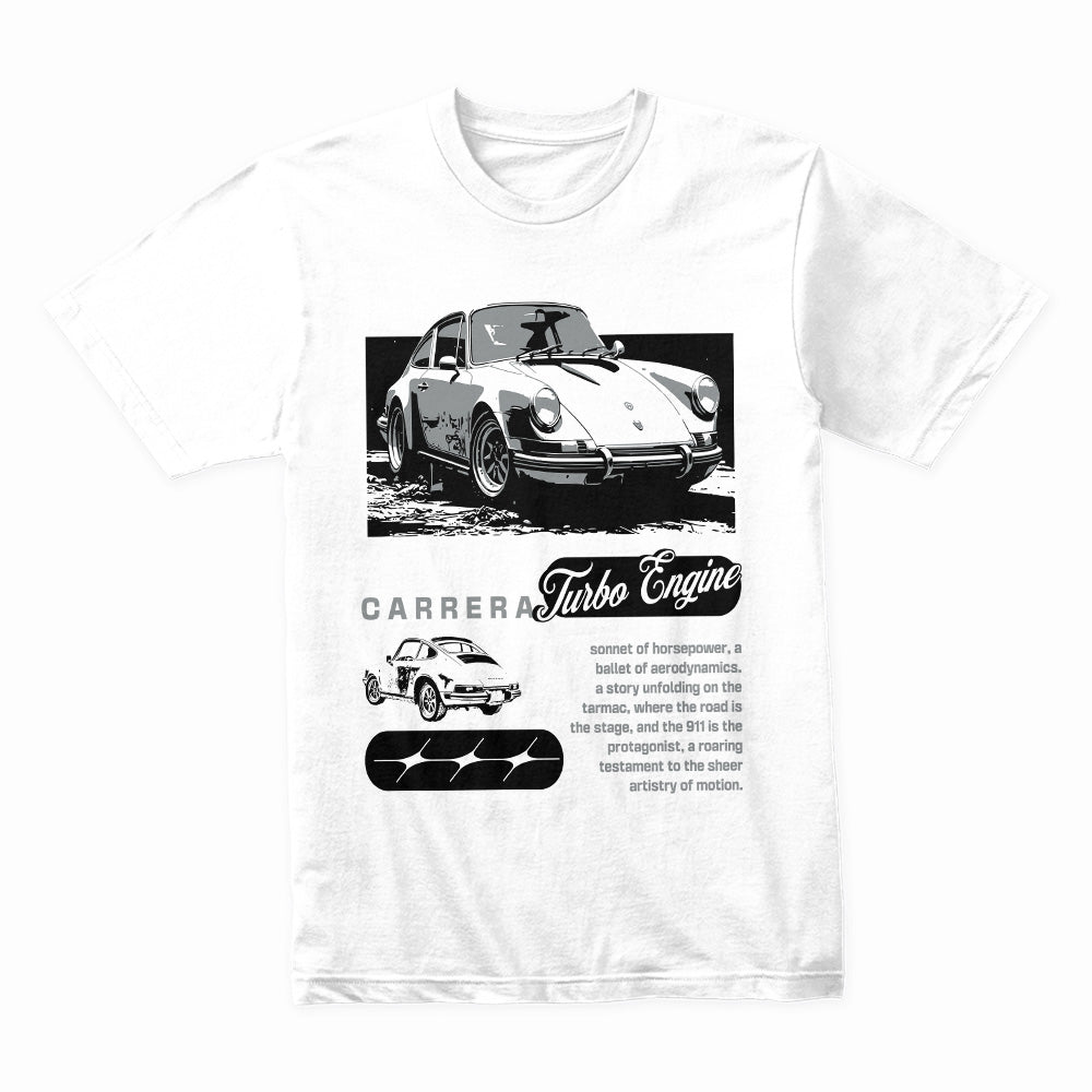 Carrera Turbo Engine – Classic Motorsport Tee