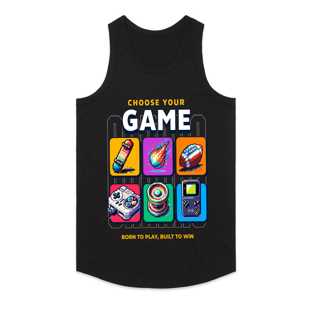 Choose Your Game – Retro Pixel Art Gamer T-Shirt