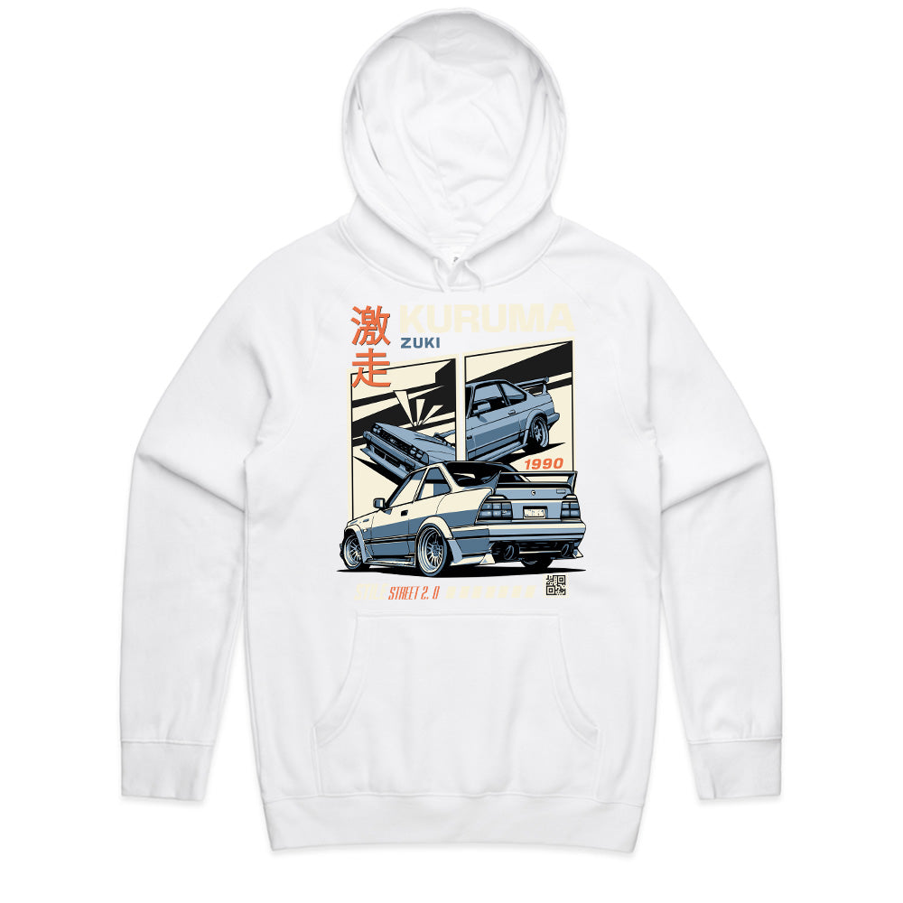 KURUMA ZUKI T-Shirt – Retro ‘90s JDM Street Racing Icon