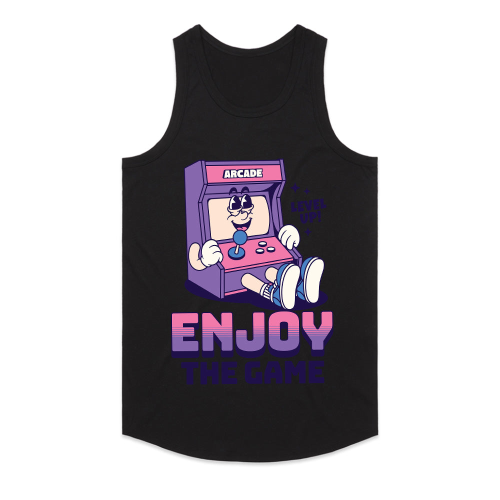 "Enjoy the Game" Retro Arcade Character T-Shirt