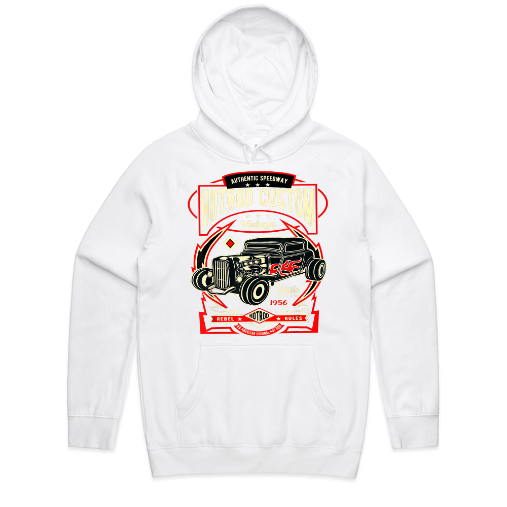 Hotrod Custom 1956 T-Shirt – Vintage Speedway Classic Car Rebel Rules Tee