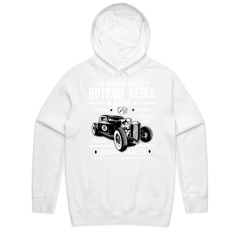 Hotrod Rebel 1957 T-Shirt – Vintage Classic Car Old School Custom Quality Tee