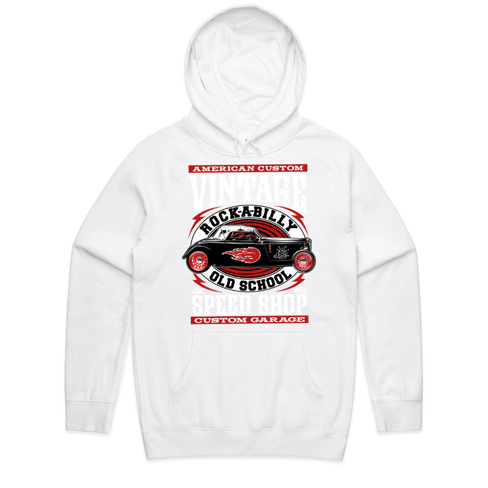 Vintage Rockabilly Speed Shop T-Shirt – Old School Hot Rod Custom Garage Tee