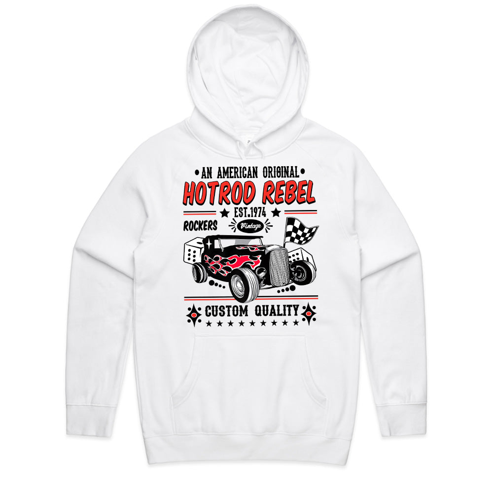 Hotrod Rebel 1974 T-Shirt – Vintage Rockabilly Classic Car Custom Quality Tee