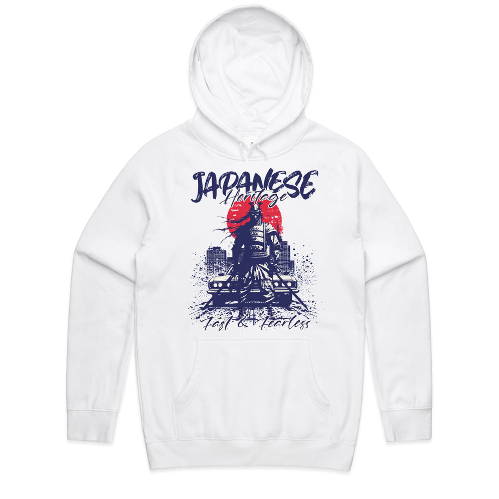 Japanese Heritage T-Shirt – Fast & Fearless Samurai JDM Edition