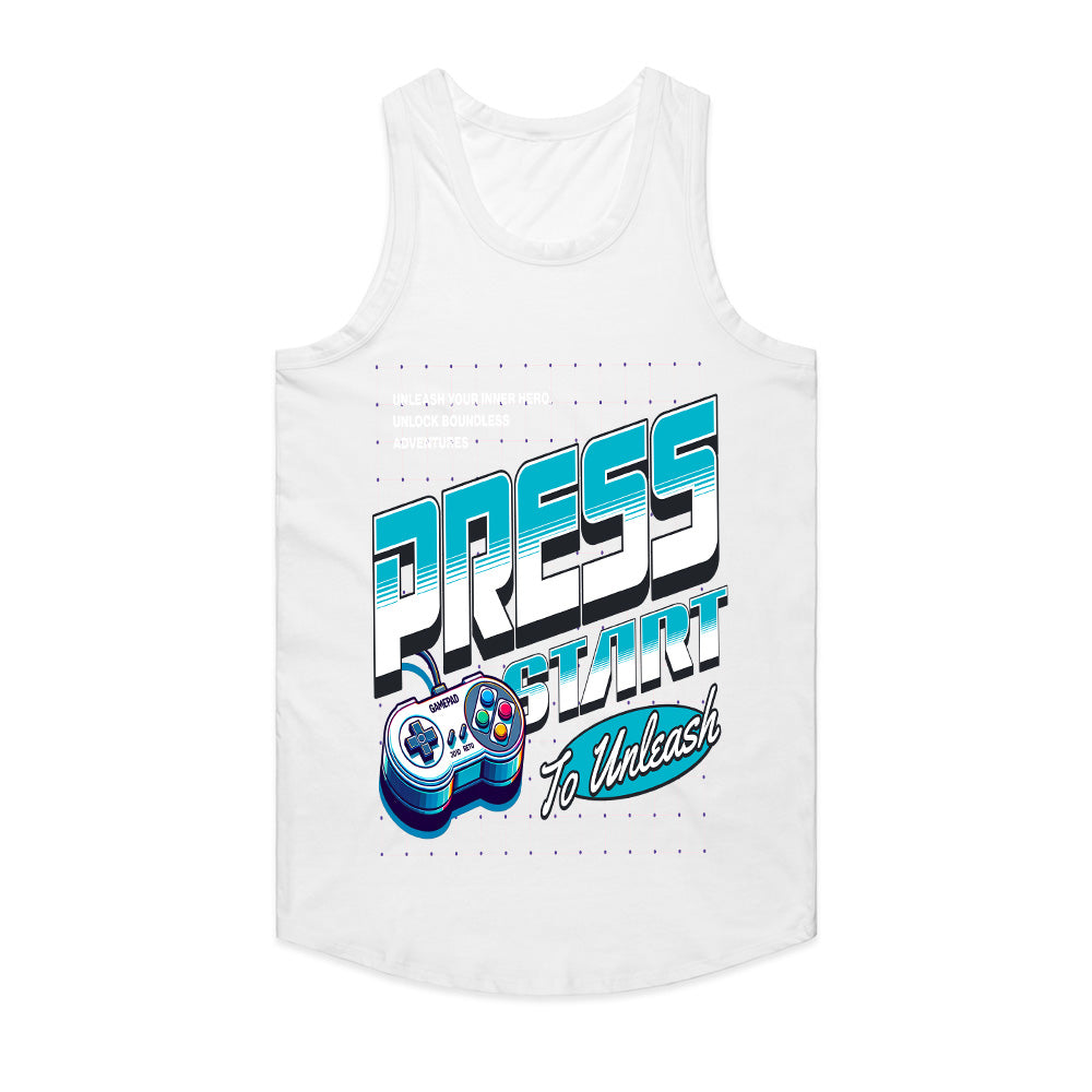 "Press Start to Unleash – Retro Gaming Adventure T-Shirt"