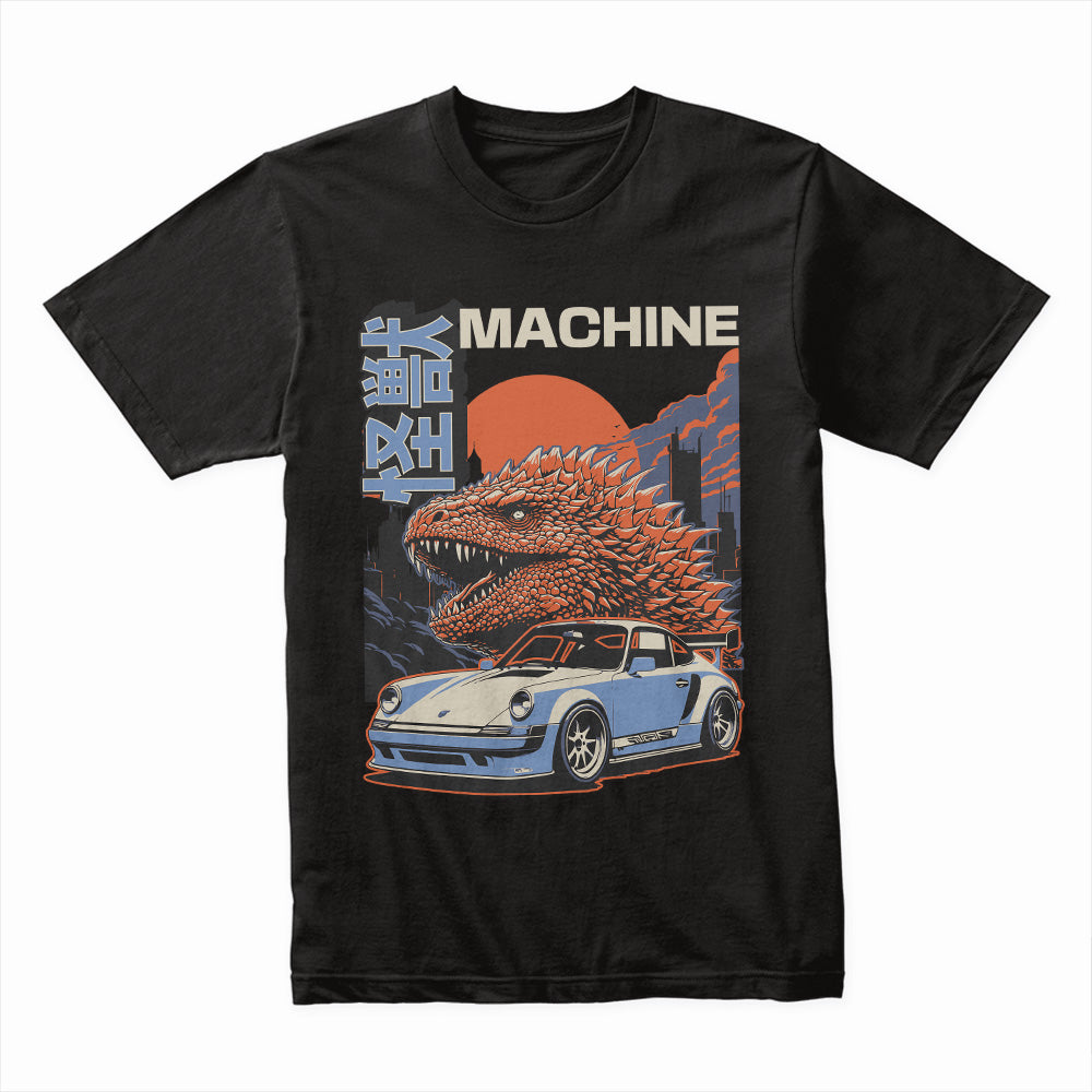 Kaiju Machine – Retro JDM Street Racing T-Shirt