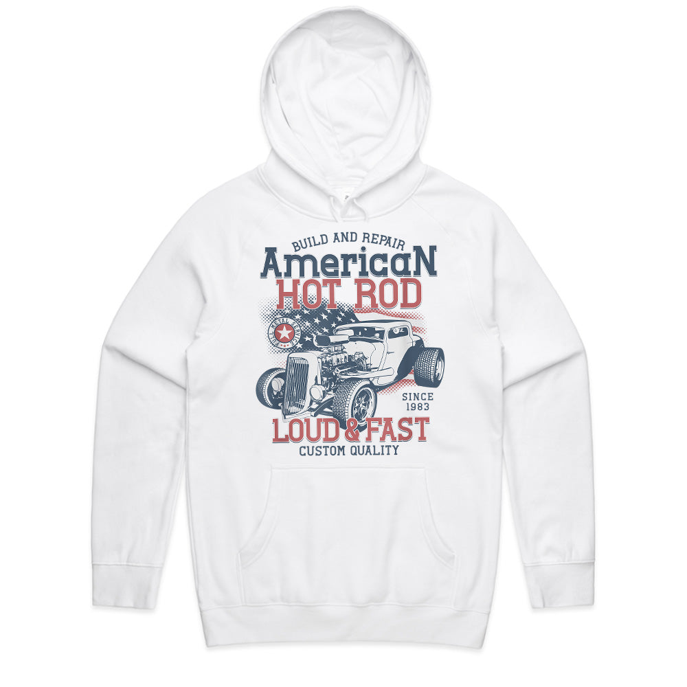 American Hot Rod T-Shirt – Loud & Fast Classic Car Style!