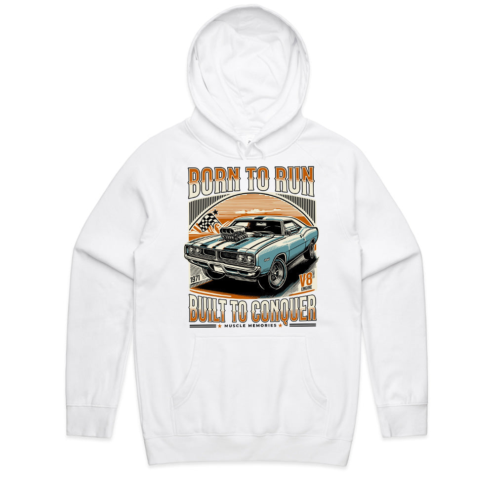 Born to Run – Built to Conquer Muscle Car T-Shirt