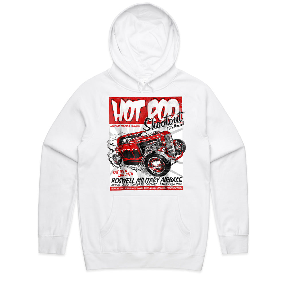 Hot Rod Shootout T-Shirt – Vintage Drag Racing Event Retro Tee