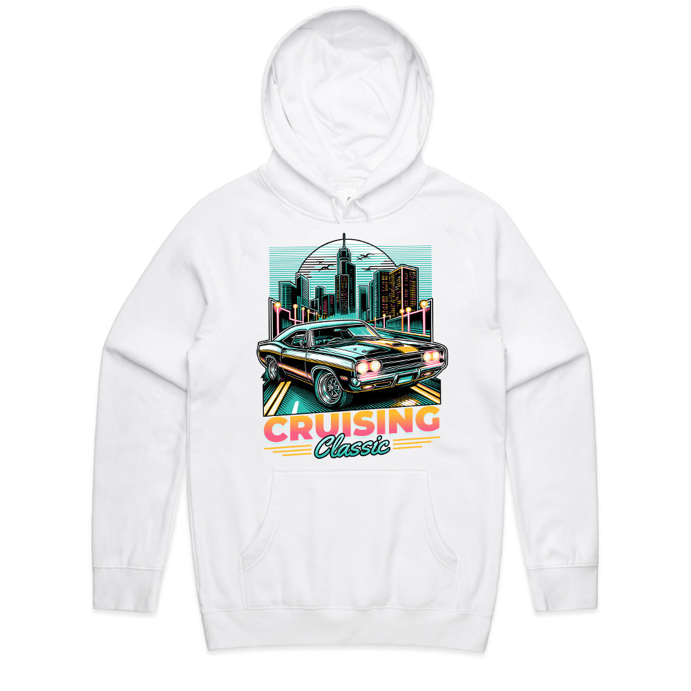 Cruising Classic – Retro Muscle Car Night Drive Tee