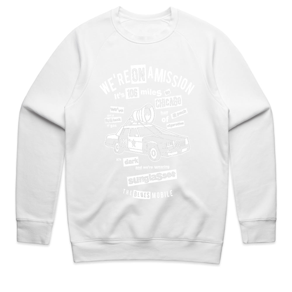 106 Miles to Chicago - Blues Mobile Mission Quote T-Shirt