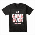 Retro "Game Over – Try Again?" T-Shirt – 3D Pixel Arcade Design