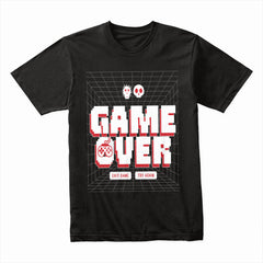 Retro "Game Over – Try Again?" T-Shirt – 3D Pixel Arcade Design