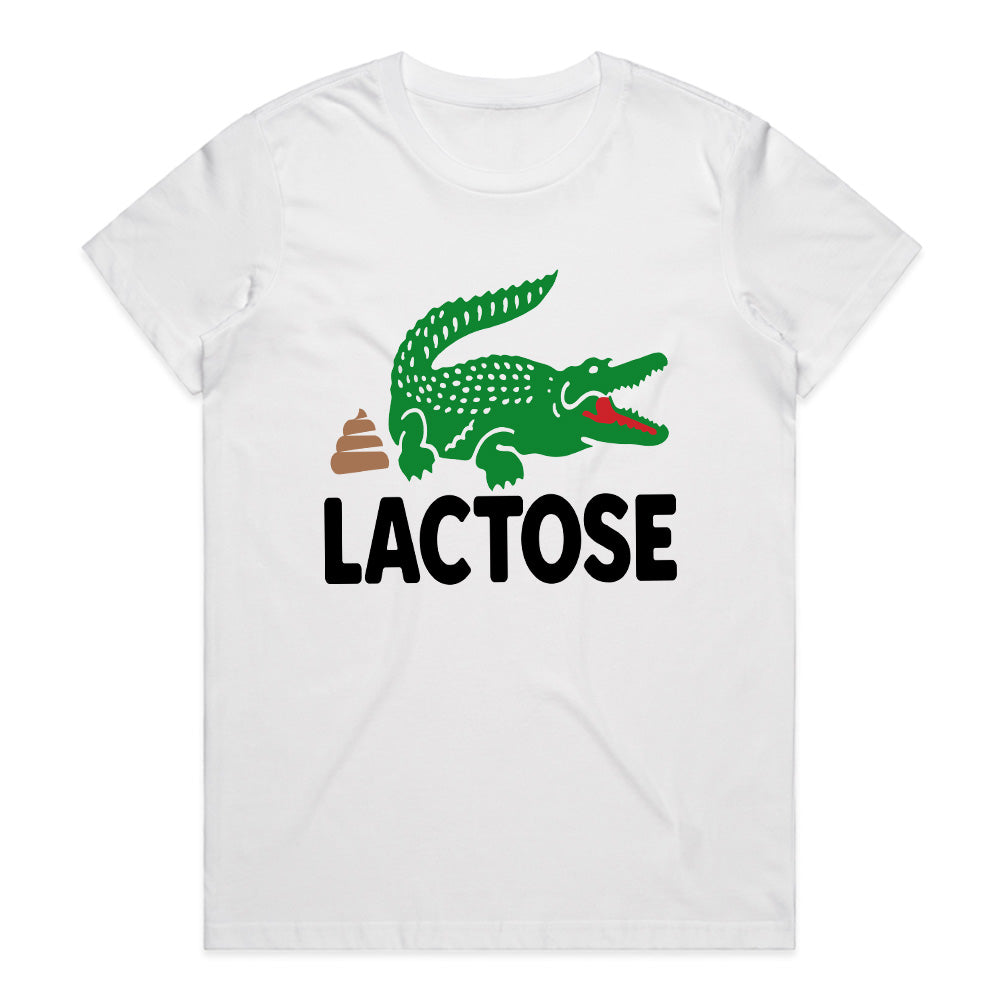 Lactose Intolerance Crocodile T-shirt - Funny and Unique Design for Laughs