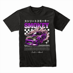 Smokey Drift Legend – JDM Street Racing Tee