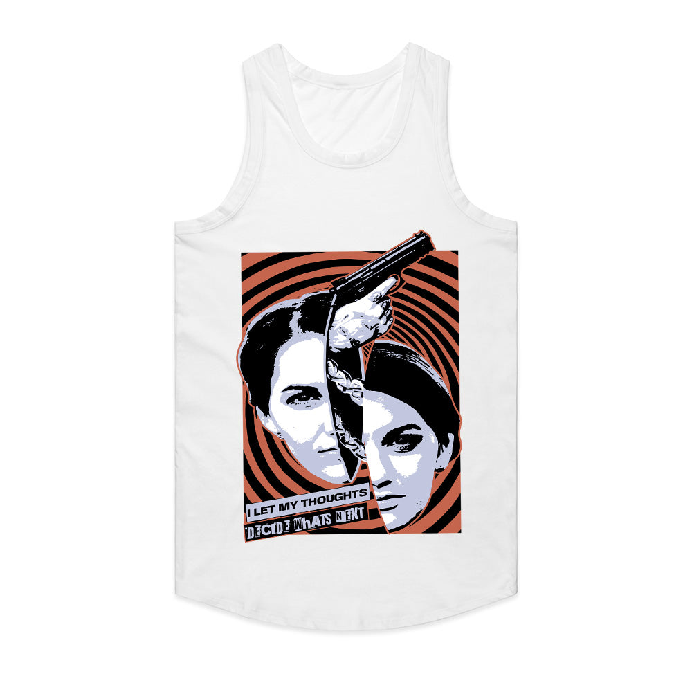 Mind Games – Dual Persona Psychedelic Noir Graphic Tee