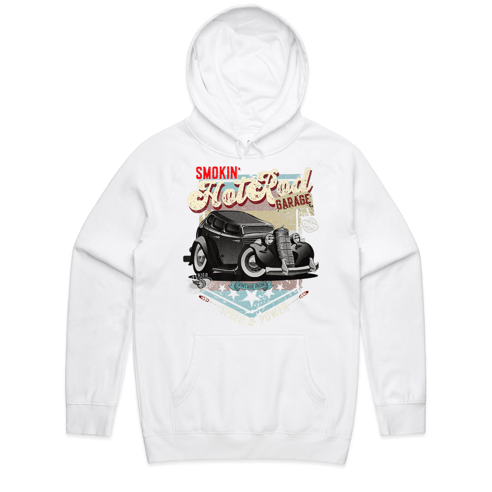 Hot Rod Garage Vintage Iron Muscle Car T-Shirt – Classic Speed & Power Design