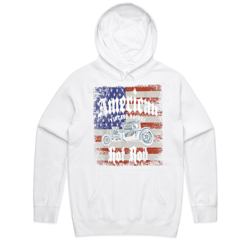 American Hot Rod – Vintage Muscle Car Patriotic T-Shirt